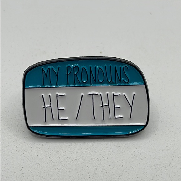 Jewelry - He/They Pronoun Pin